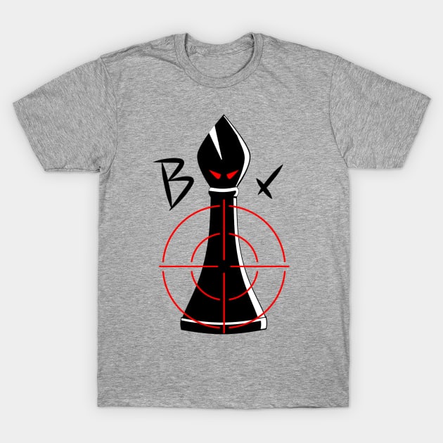 Chess Bishop Sniper T-Shirt by BadassChess